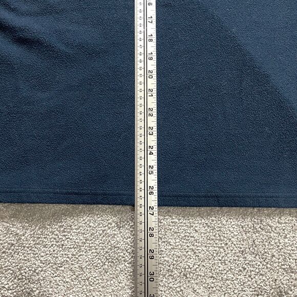 Columbia Active Jacket Mens XXL Medium 1/4 Zip Pockets Navy Blue PFG Fleece Logo - Picture 7 of 12